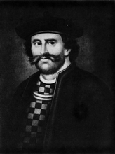 Pintura de Rob Roy MacGregor (1671-1734) por um artista desconhecido. (Ele está usando xadrez porque seu tartã foi proscrito?)